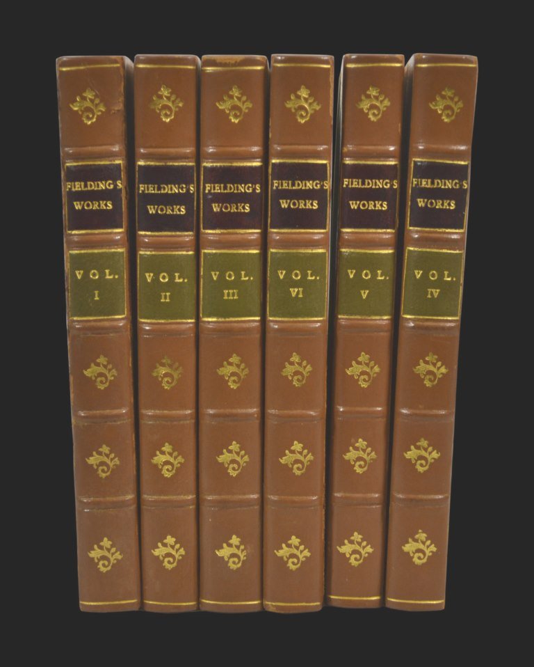 Books, 6 Vols, "The History of Tom Jones" 19th C: Title: The History of Tom Jones Author: Author: Henry Fielding Illustrated by George Cruishank in Six Volumes Location: London Volumes: 6 Publisher: The Navarre Society Ltd Date: Late 19th C. Binding: