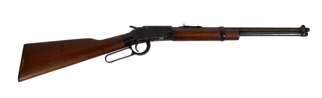 Rifle, M-49, Ithaca Gun Co.: Gun Type: Rifle Maker: Ithaca Gun Co. Model: M-49 Caliber: .22 Serial: n/a Description: Left side of barrel is marked "M-49 22 cal Short Long. Long Rifle Ithaca Gun Co. Inc Ithaca, NY Made in USA". St