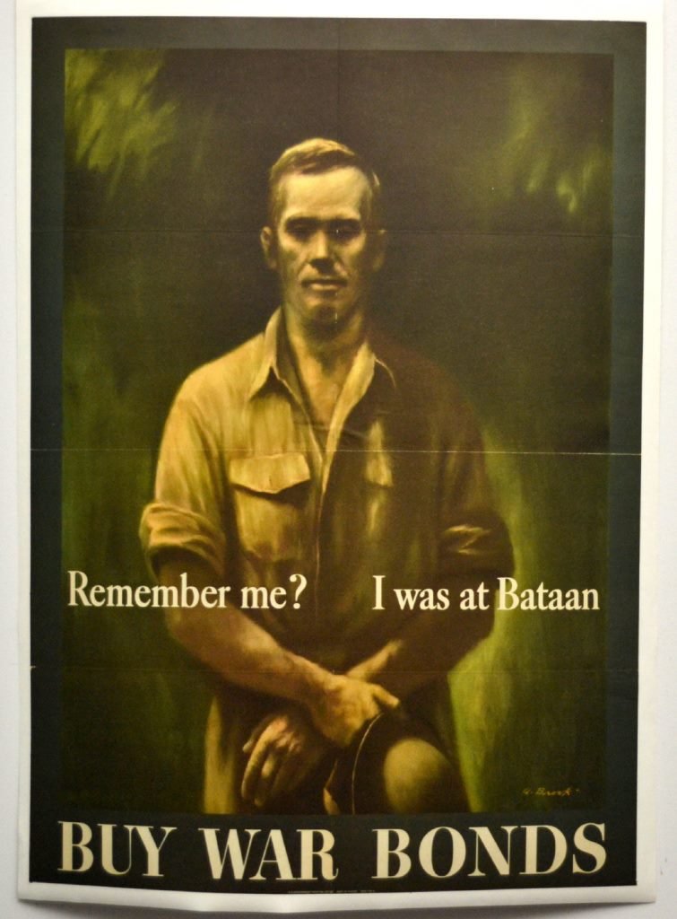 WWII Remember Me, I was At Bataan, Brook: Artist: Alexander Brook Artist Dates: 1898-1980 Signed Within Plate: Yes Date of Work: 1943 Description: This haunting poster by Alexander Brook shows the ghost of a soldier at Bataan. The 1942 Bataan