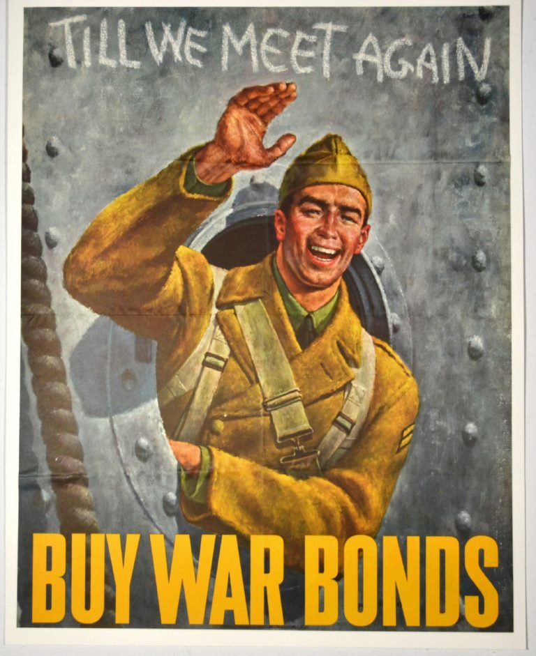 WWII Till We Meet Again, Joseph Hirsch: Artist: Joseph Hirsch Artist Dates: 1910-1981 Signed Within Plate: Attributed Date of Work: 1942 Description: Joseph Hirsch’s original painting “Till We Meet Again” became the most widely reprod