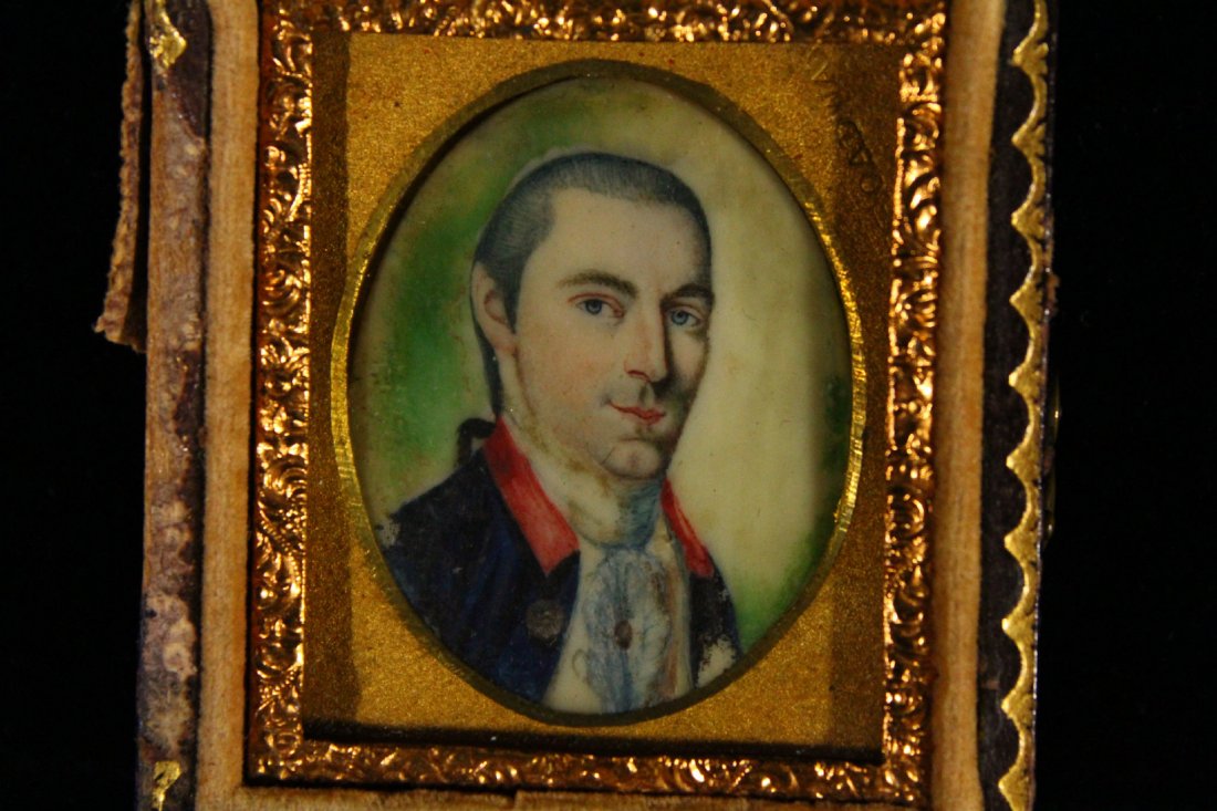 Dr. Ebenezer Crosby, after Charles Willson Peale: Description: Previously offered at Heritage Auctions with reserve in 2007 this remained unsold with an estimate of $40,000.-$60,000., now offered unreserved. A miniature watercolor and gouache on ivor