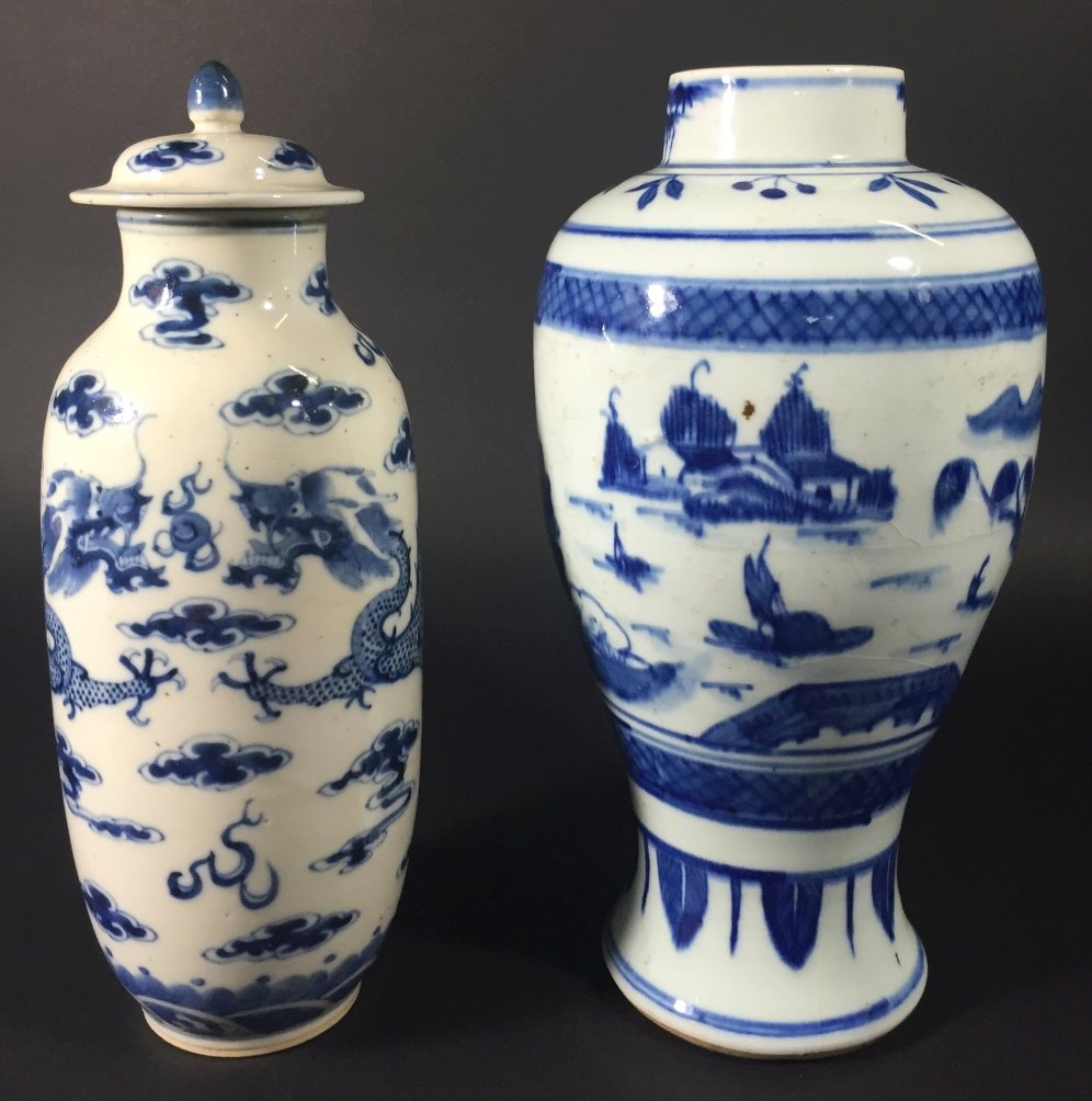 (2) Vases Canton, Chinese Export, C. 1870 (1 of 8)