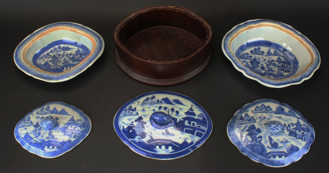 Covered Tureens (2) Curio Box, Canton (1 of 9)