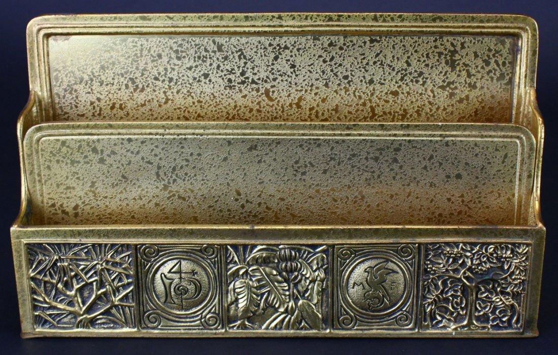 Letter Holder, Tiffany Studios,NY, Greek Symbols (1 of 9)