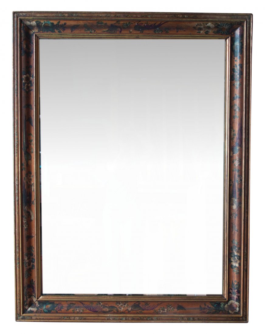 Hand Painted Wood Framed Mirror, c.1820 (1 of 10)