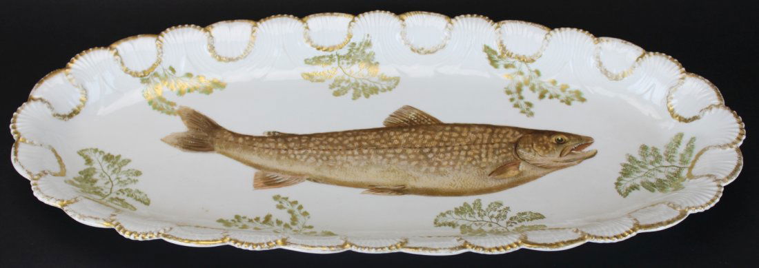 Fish Platter, Limoges, T & V, c. 1912 (1 of 6)