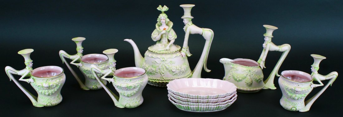 Schafer & Vater, Mad Hatter Tea Set, C. 1930 (1 of 10)