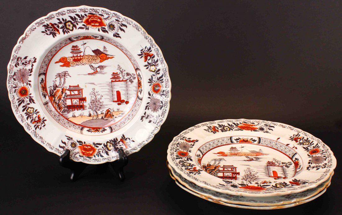 (4) Soup Bowls, Mason's Ironstone (1 of 6)