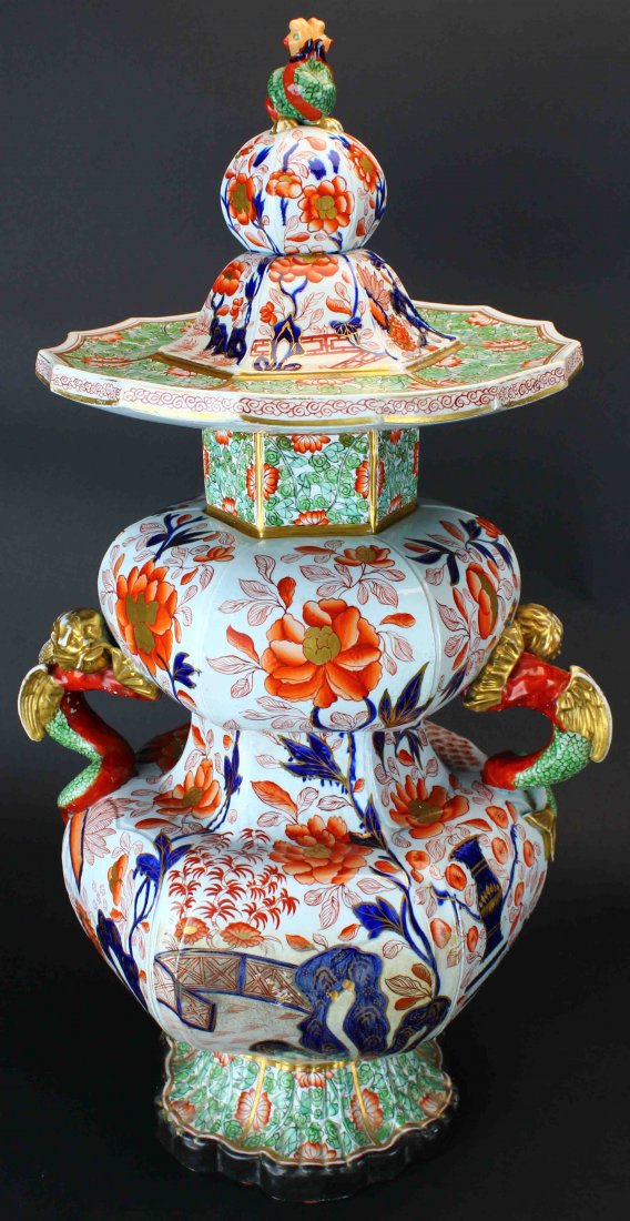 Mason's Ironstone Alcove Vase,1810 (1 of 9)