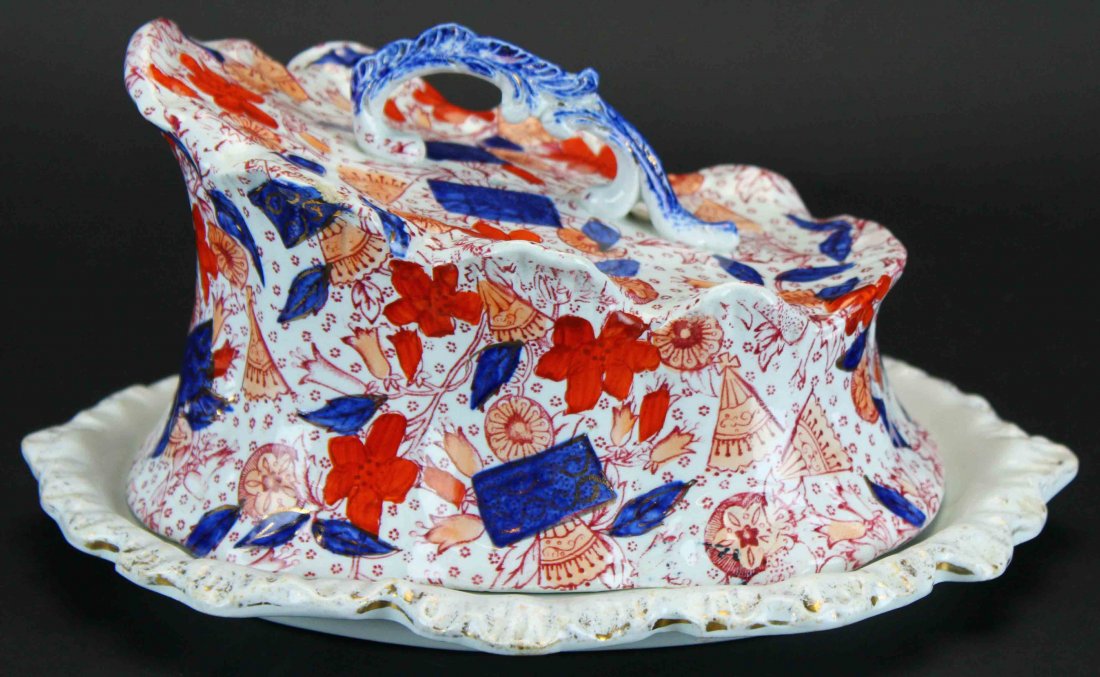 Cheese Plate With Cover, Staffordshire (1 of 8)