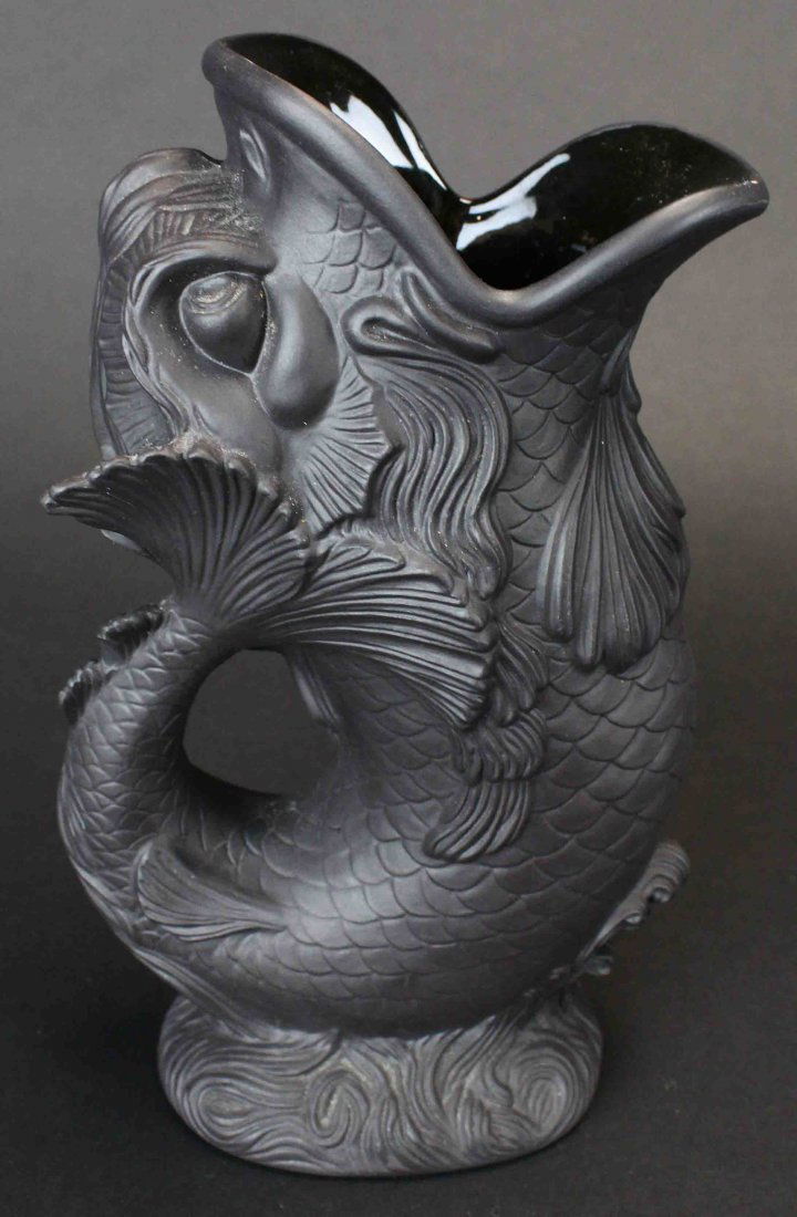 Wedgwood Black Basalt Fish Pitcher (1 of 8)