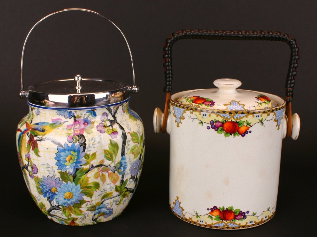 (2) Stoneware Biscuit Jars, 1920 (1 of 8)