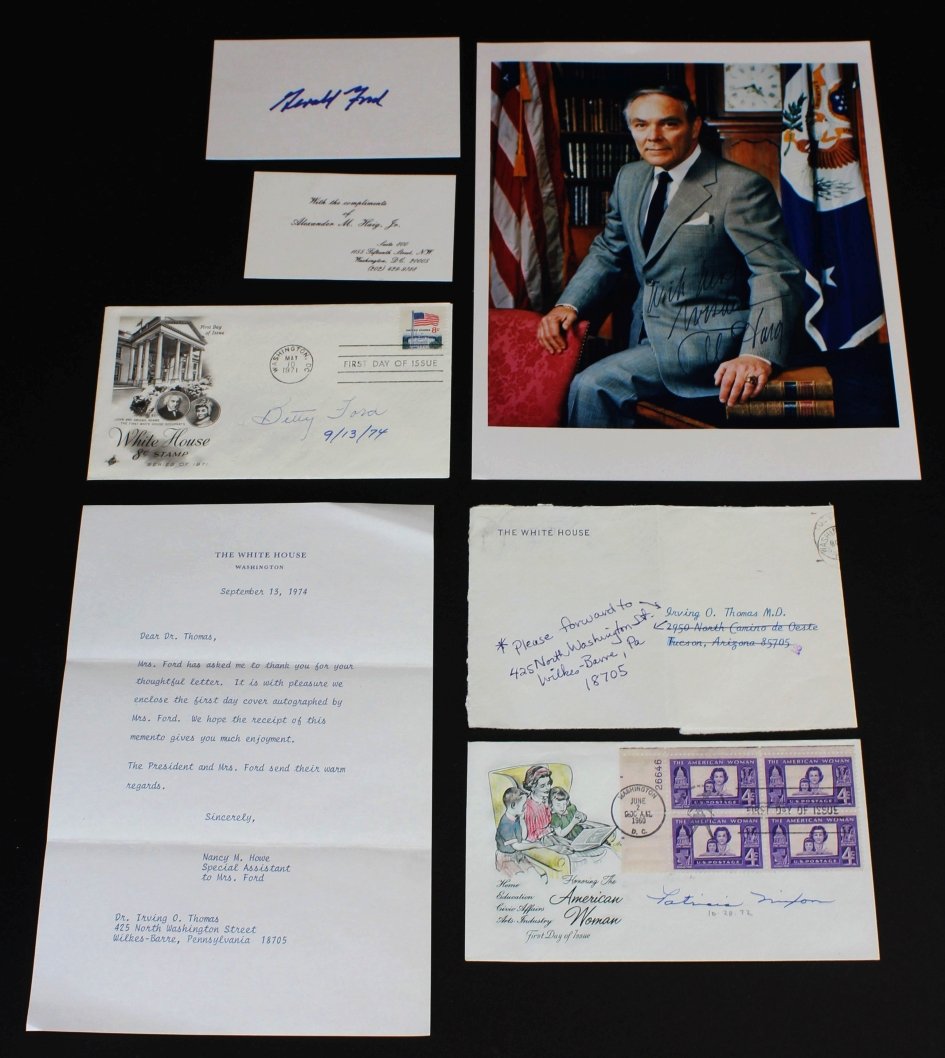 Fords, Nixon and Haig Autographs (1 of 6)