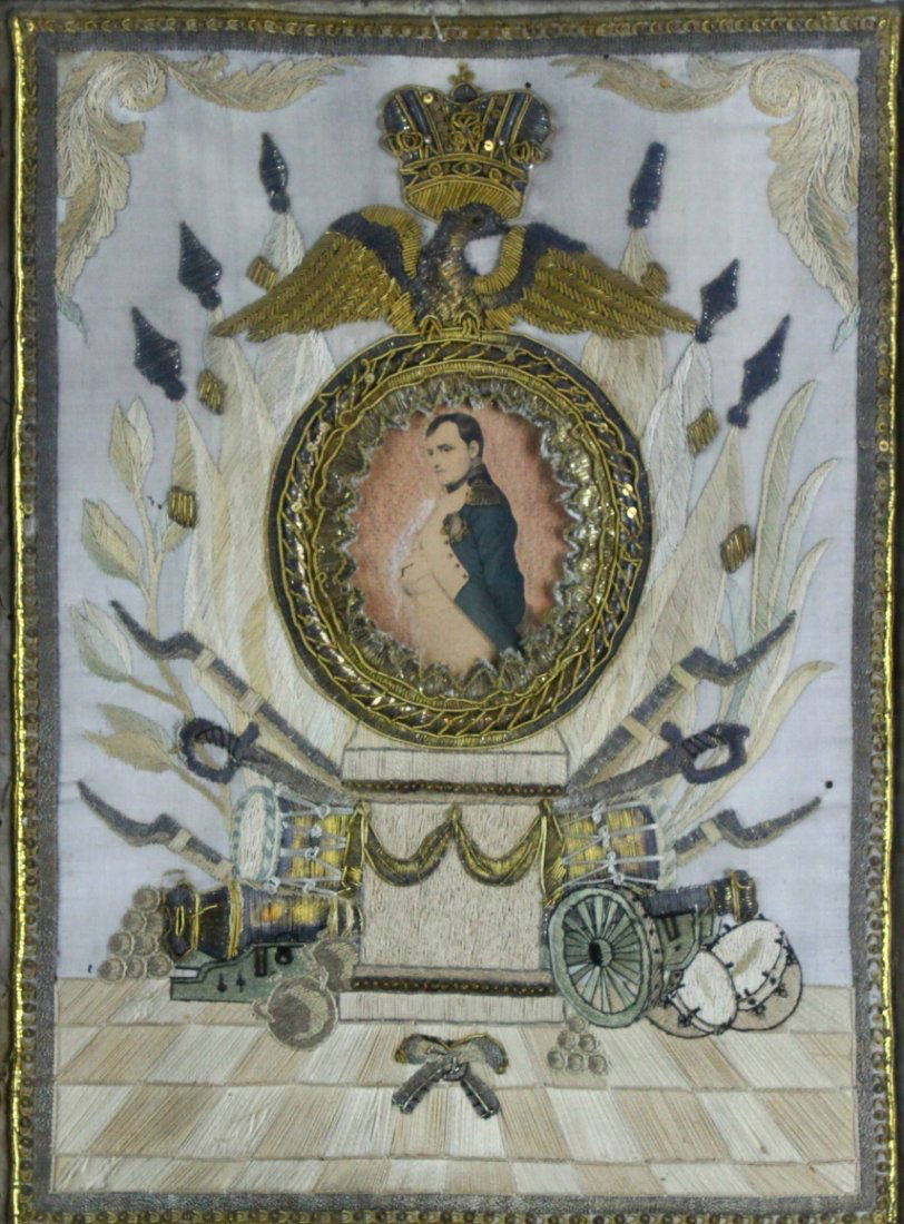Needlework, Napoleon Memorial, C. 1825 (1 of 8)