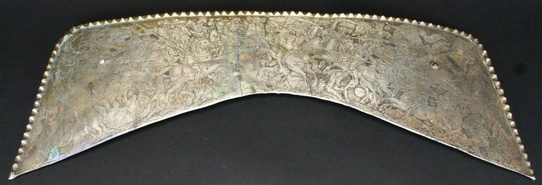 Horse Armor, Cantle, Etched Battle Scene (1 of 10)