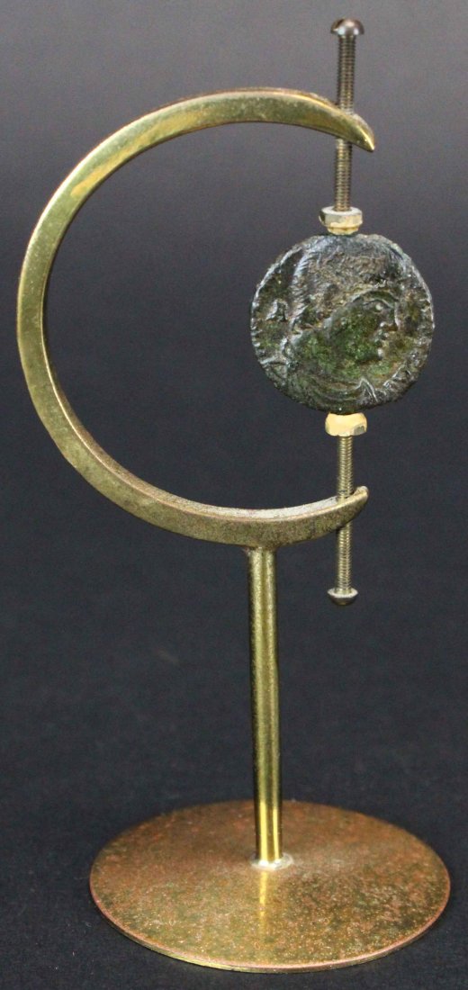 Centenionalis, Roman Bronze Coin, w Stand (1 of 10)