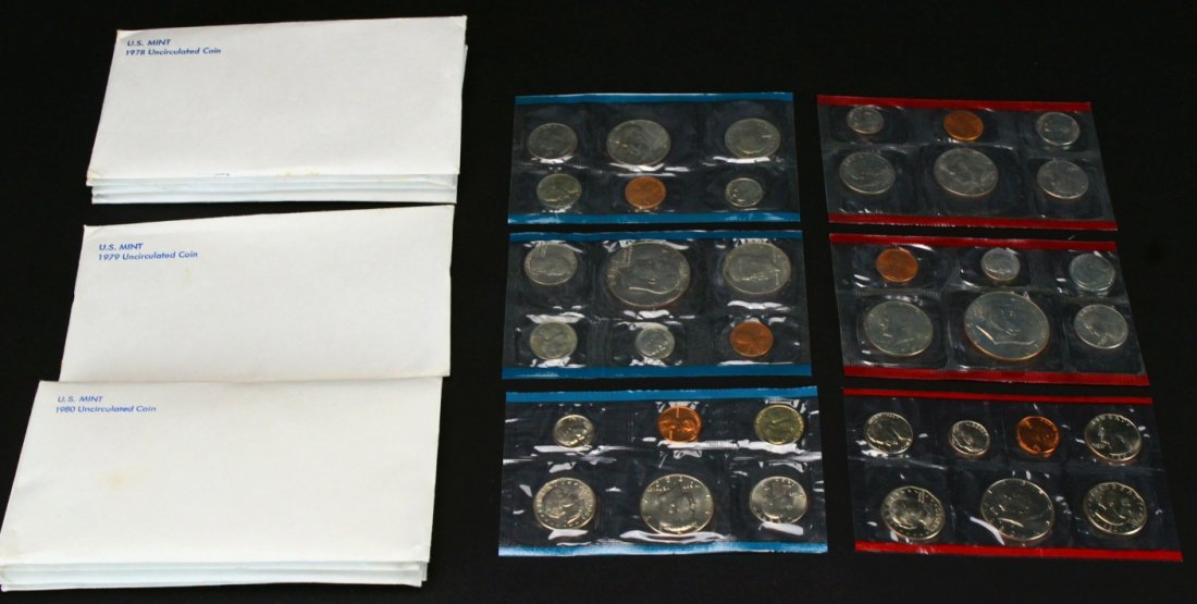 (9) Sets Uncirculated Proof Coins (1 of 4)