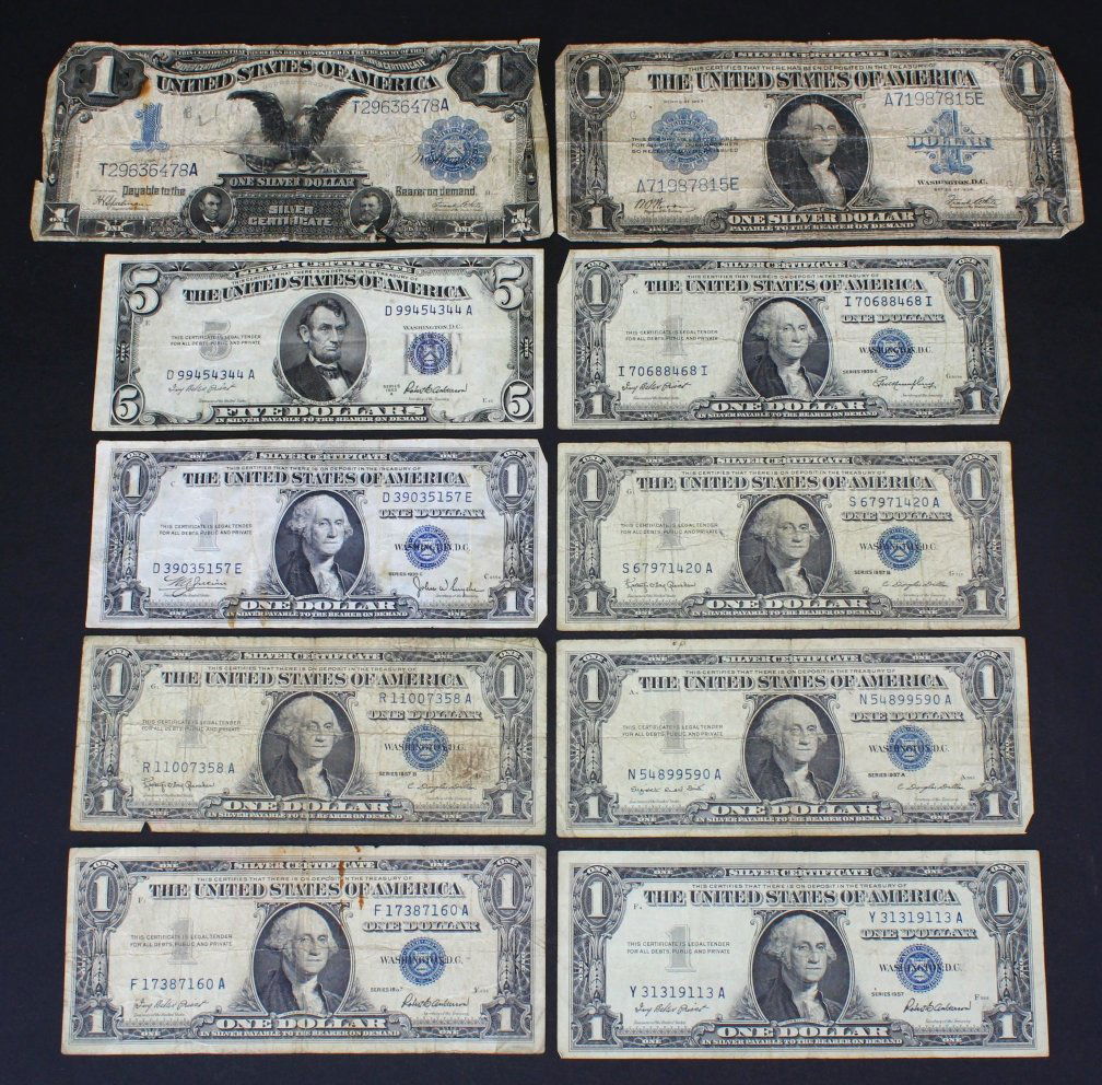 (10) Silver Certificates (1 of 6)
