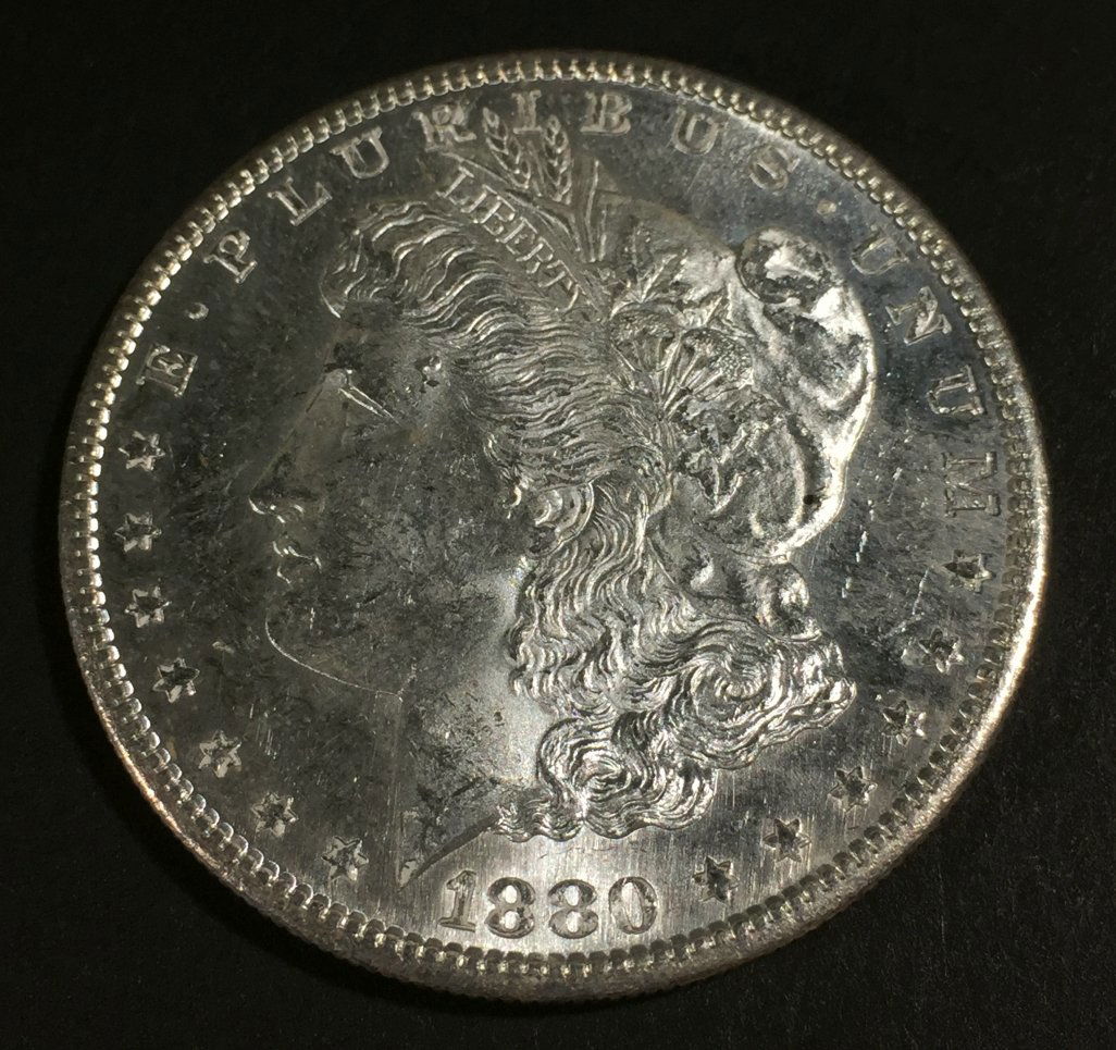 1880 -S Morgan $1 MS 62 (1 of 2)