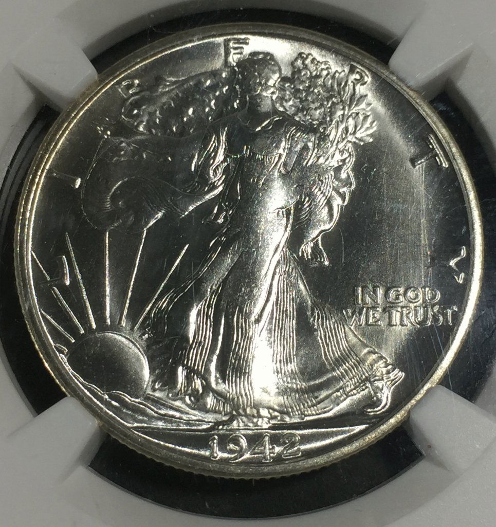 1942-S $.50 Walking Liberty Half Dollar MS 63 NGC (1 of 2)