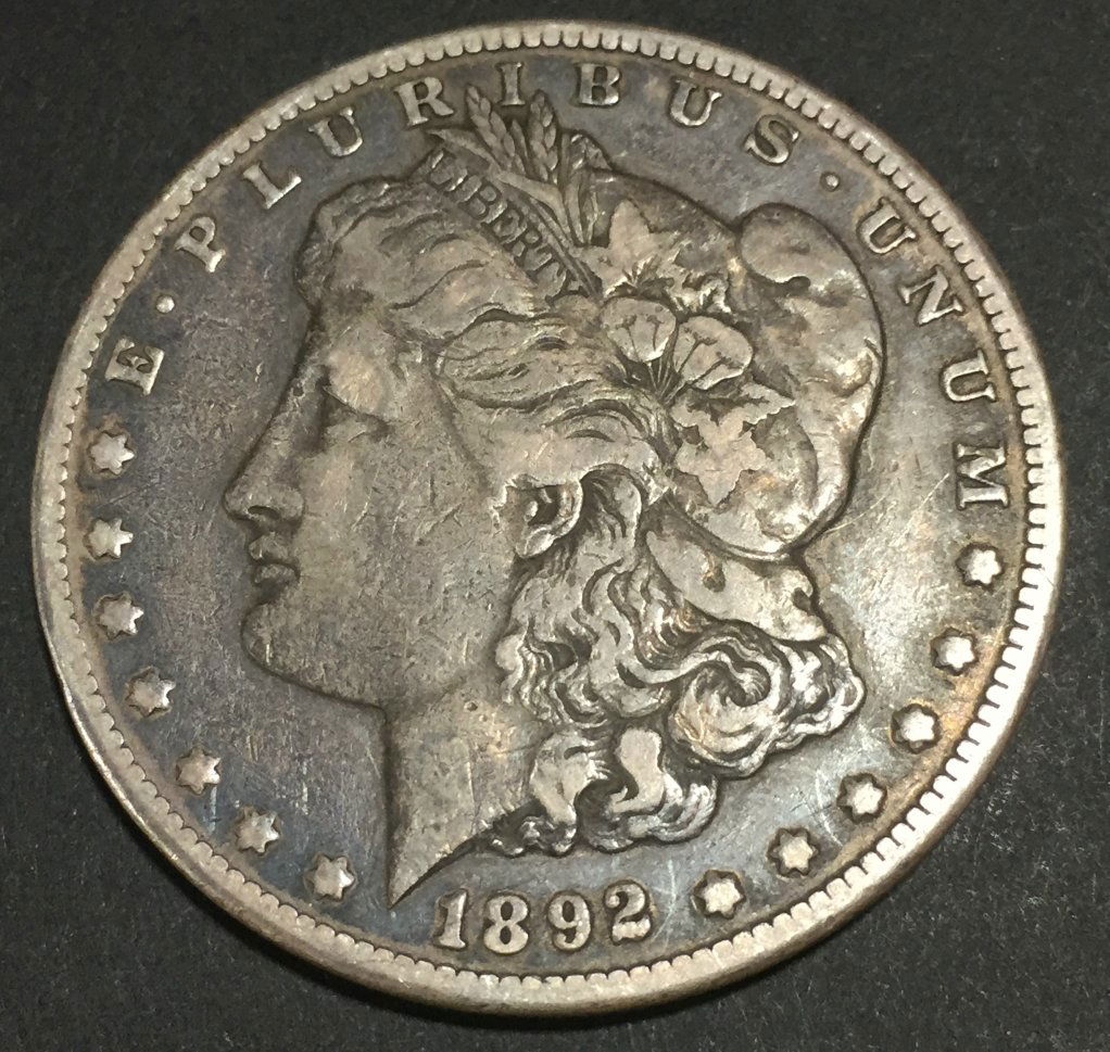 1892-CC Morgan $1 Fine (1 of 2)