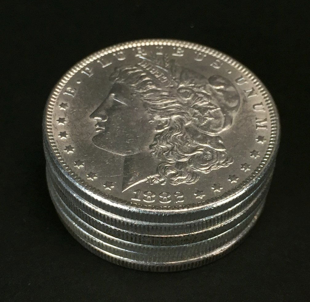 (6) AU Morgan $1 Common Dates (1 of 2)