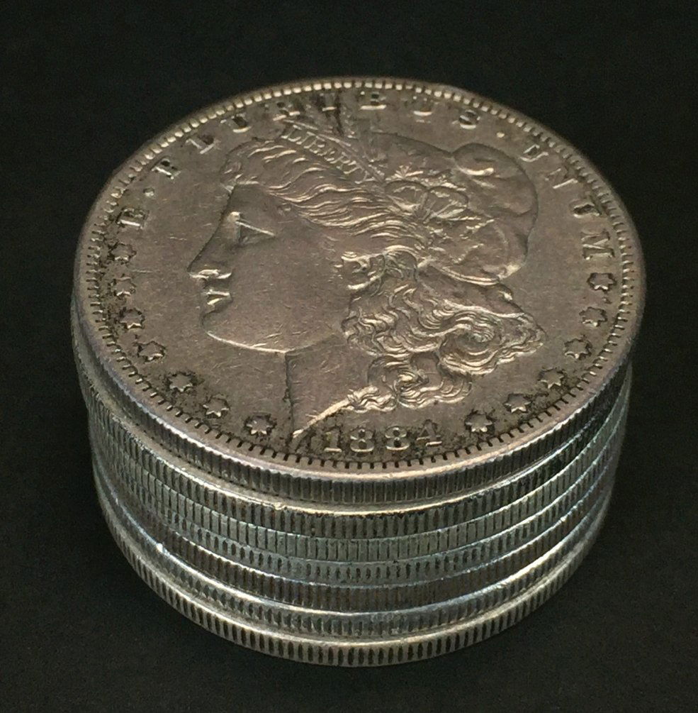 (7) Morgan $1 VG-XF Common Dates (1 of 2)