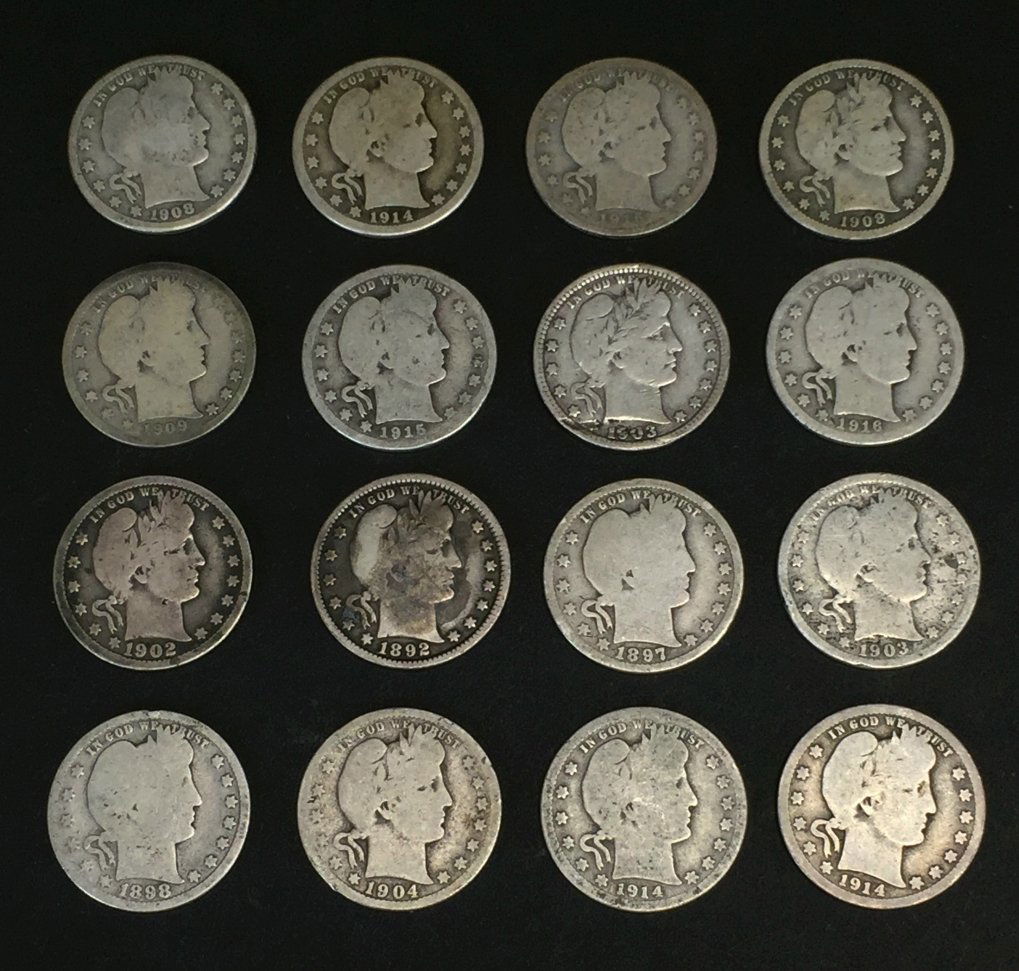 Barber Quarters 1892-1916 $4 Face Value (1 of 3)