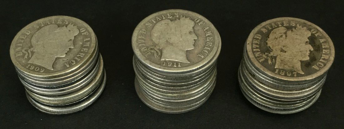 Barber Dimes, Common Dates, $4.20 face value (1 of 2)