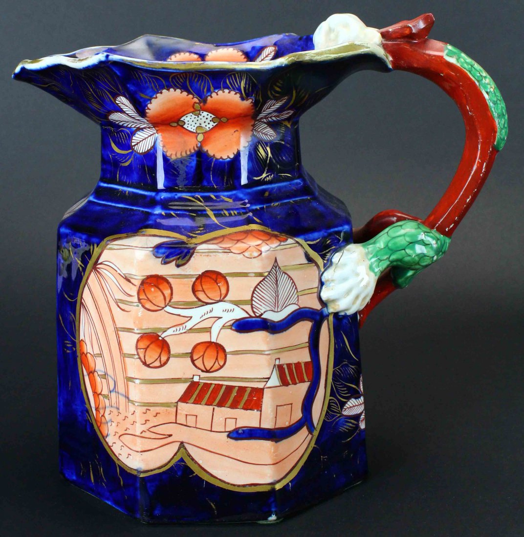 Pitcher, Mason's Ironstone, Schoolhouse (1 of 9)
