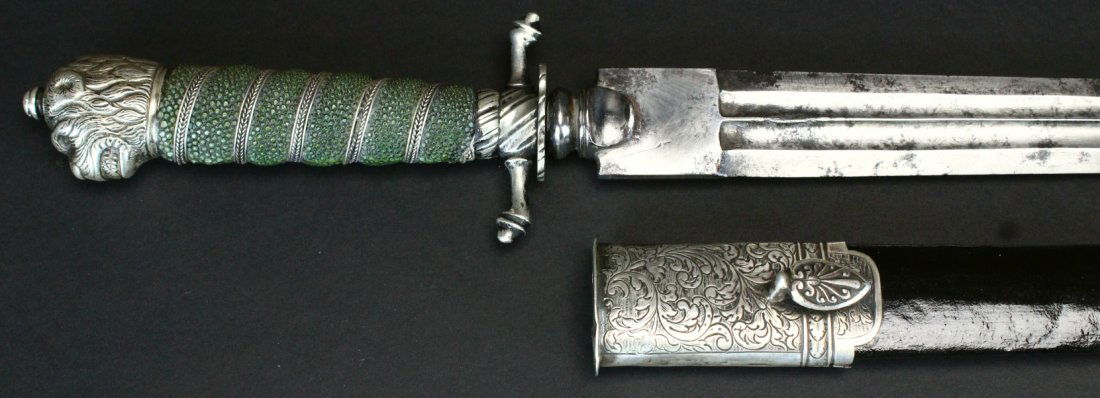Short Sword - Lion's Pommel, Silver, C. 1775 (1 of 10)