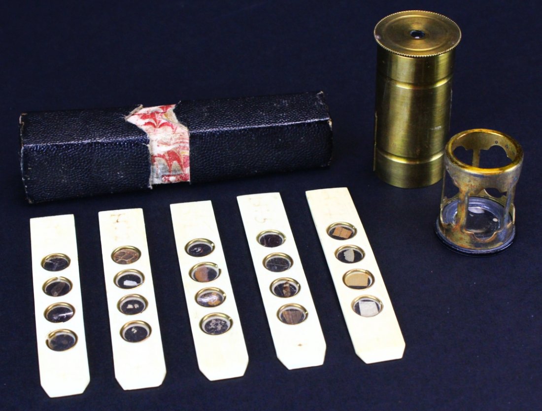 Microscope, Field, & Slides w/Orig Box (1 of 6)