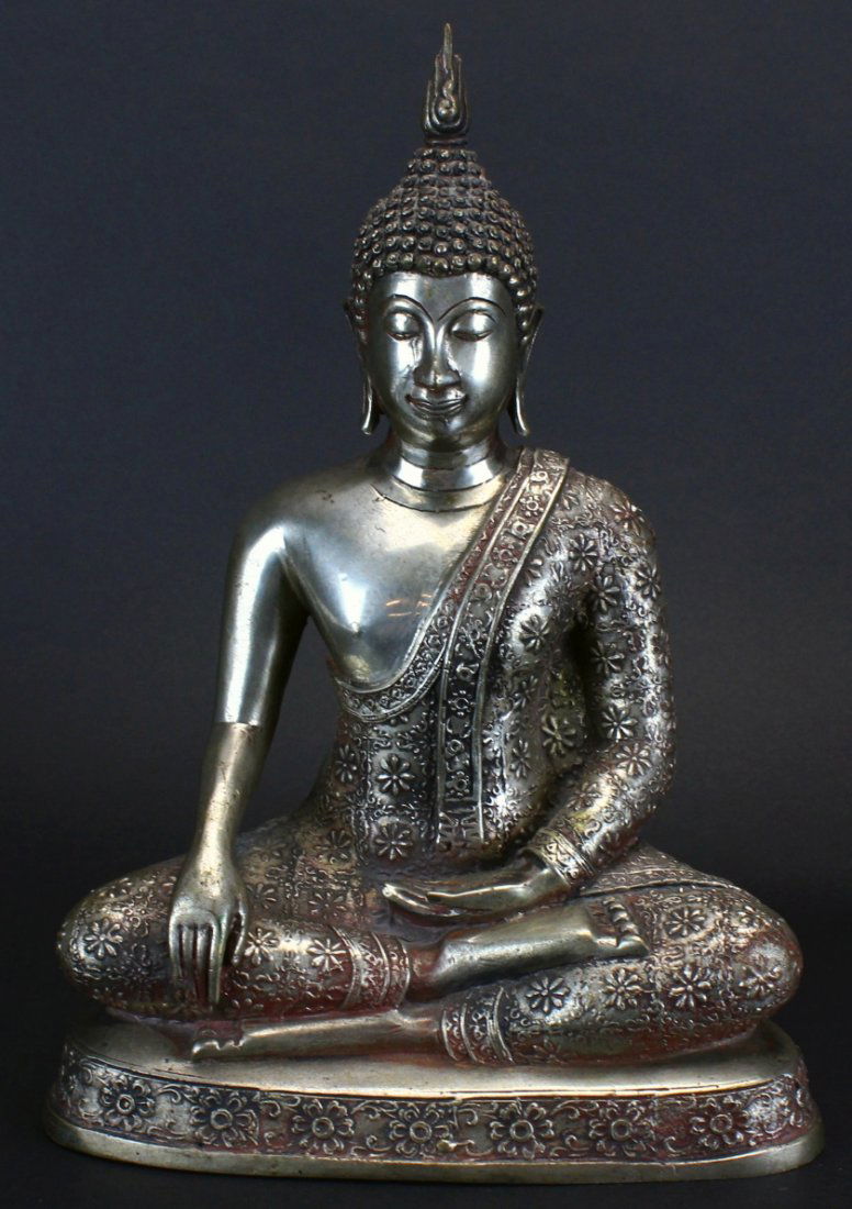 Bronze Statue of Seated Thai Buddha (1 of 7)