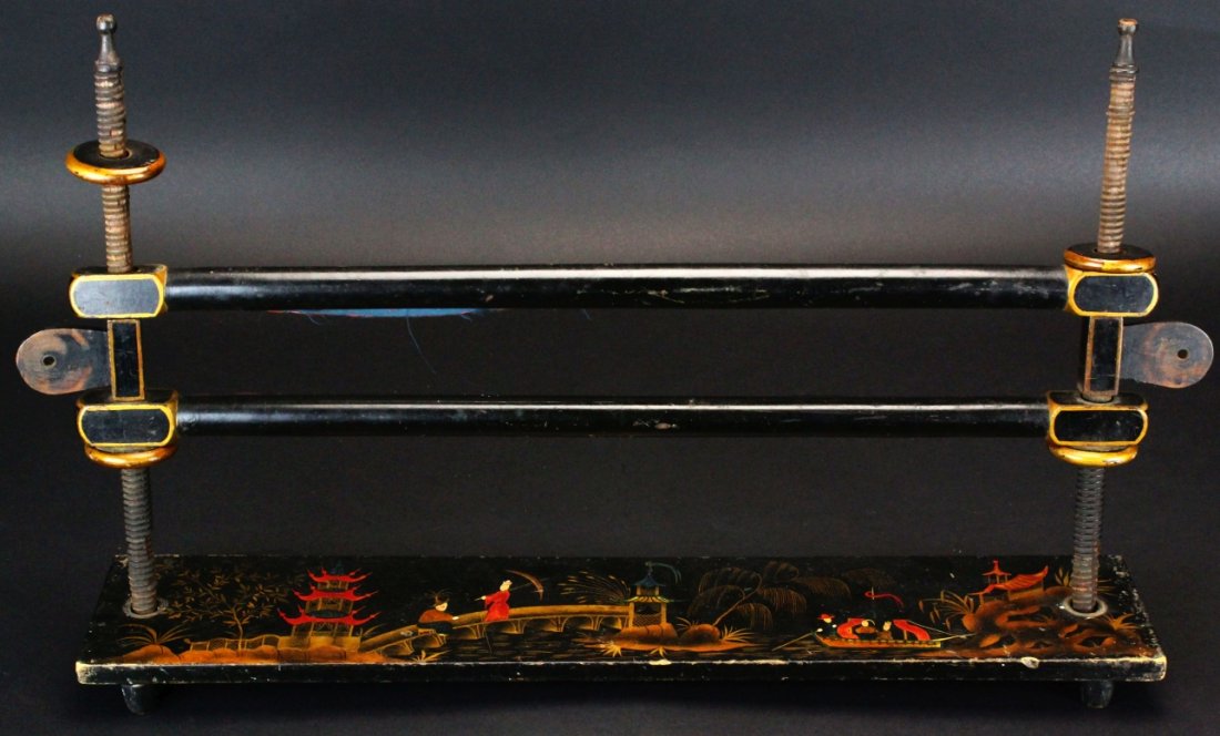 Silk Embroidery Stand, Chinese, 19th C. (1 of 7)