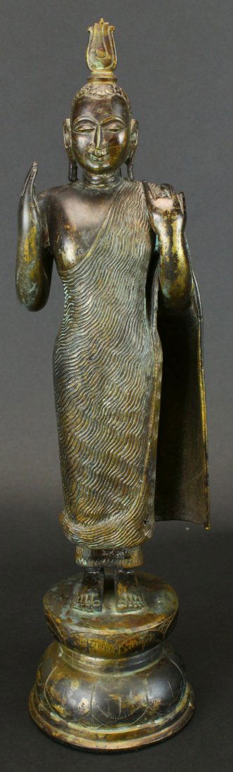 Sri Lankan Standing Bronze Buddha (1 of 8)