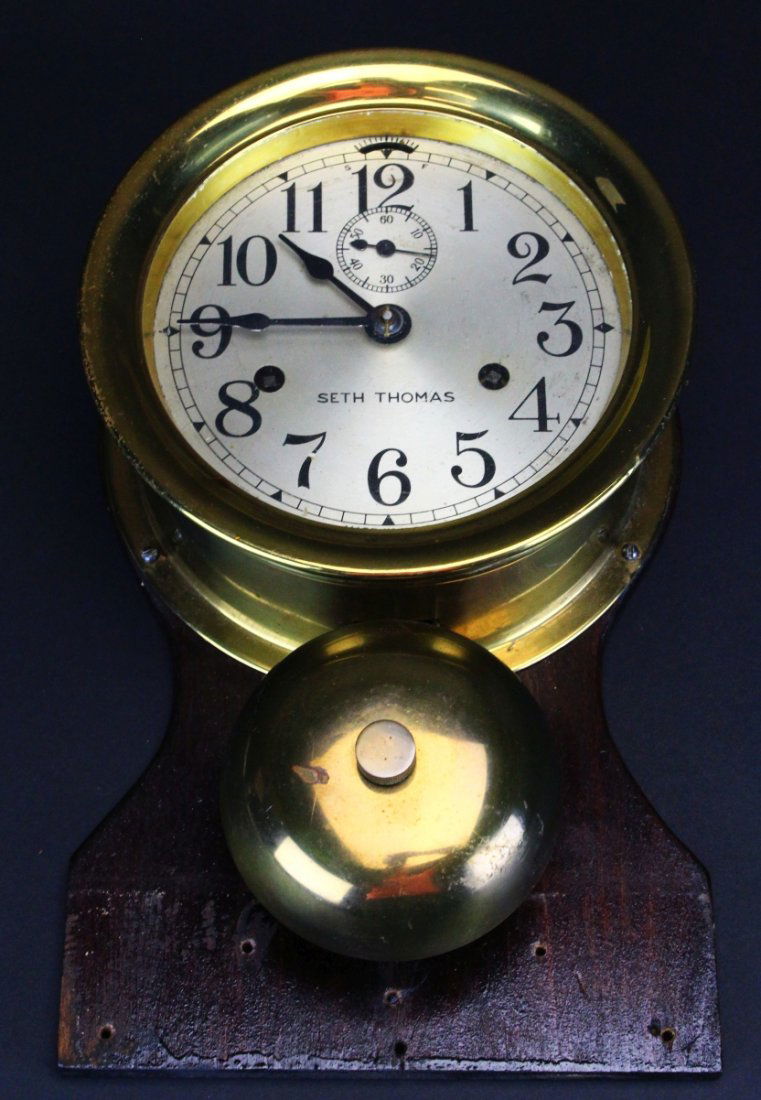 Clock, Ships Bell Form, Seth Thomas (1 of 8)