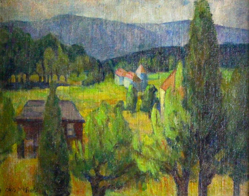 O/C House and Trees, Otis Oldfield (1 of 6)