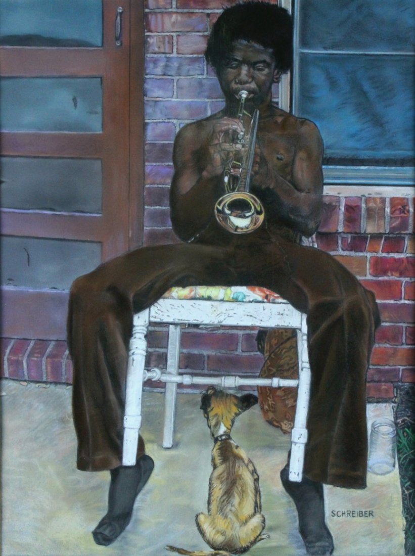 P/P New Orleans, Black Trumpeter, H Schreiber (1 of 6)
