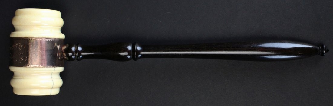 Gavel, Gold, Ivory and Ebony, 1894 (1 of 6)