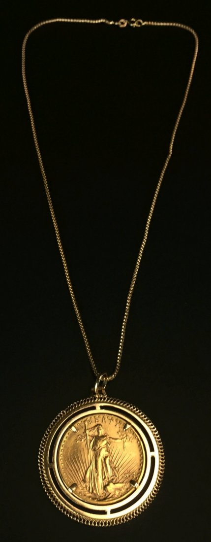Necklace, $20 St Gaudens Gold Coin, MS40 (1 of 9)