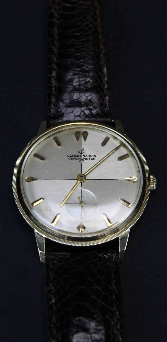 Ulysse Nardin Chronometer Co. 14kt Mans Watch (1 of 10)