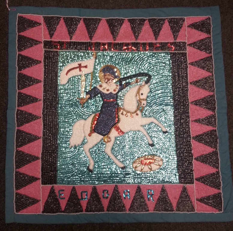 Haitian Sequined Flag, Edgar (1 of 3)