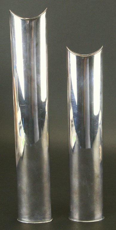 (2) Silverplate Vases (1 of 5)