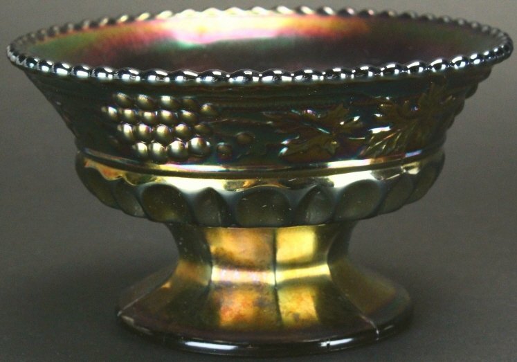 Carnival Glass Bowl, Northwood Grape and Cable (1 of 4)