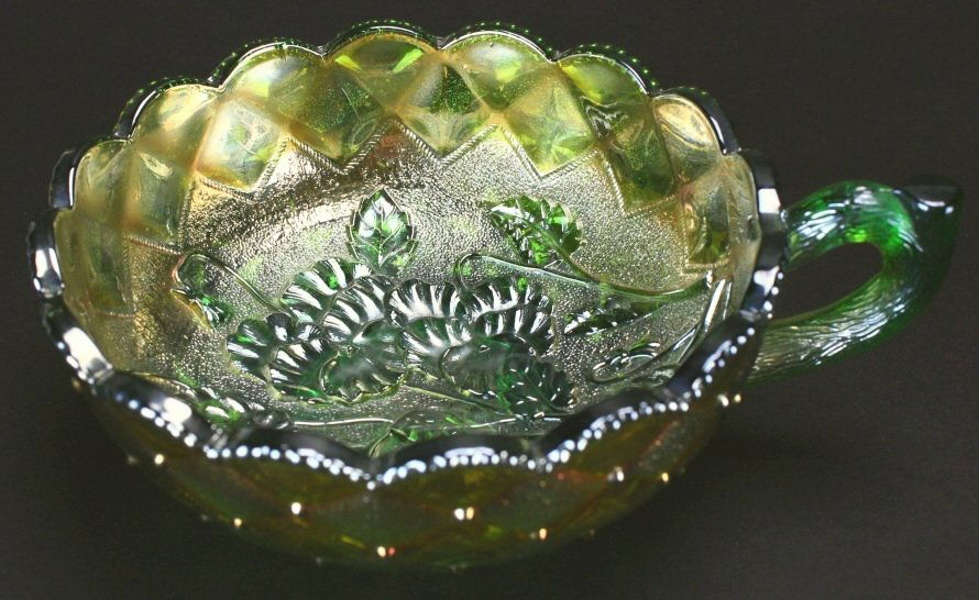 Carnival Glass Nappy, Imperial Poppy (1 of 2)