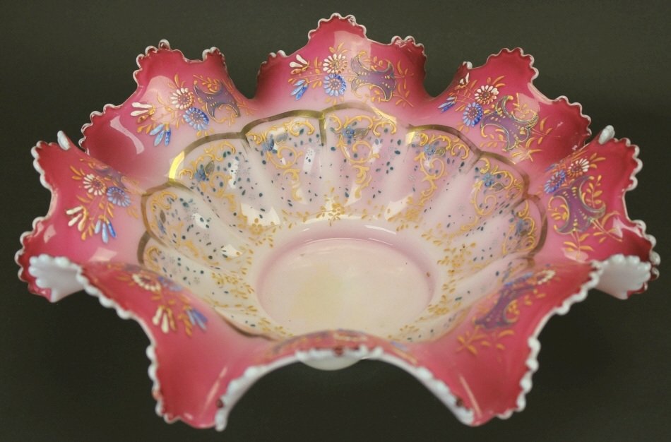 Victorian Bride's Basket, Pink and White (1 of 2)