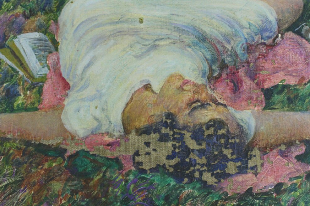 Oil on Canvas, Woman by Water (1 of 7)