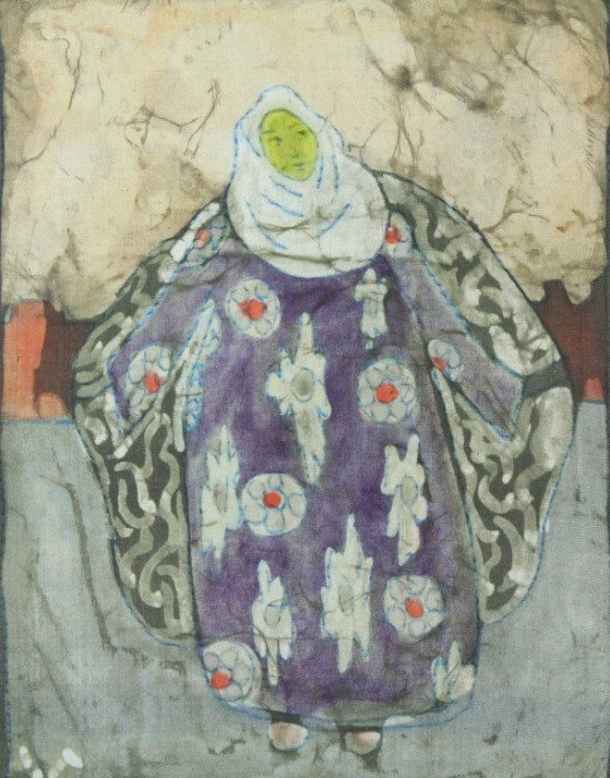 W/C/G Silk, Woman in Gown (1 of 5)