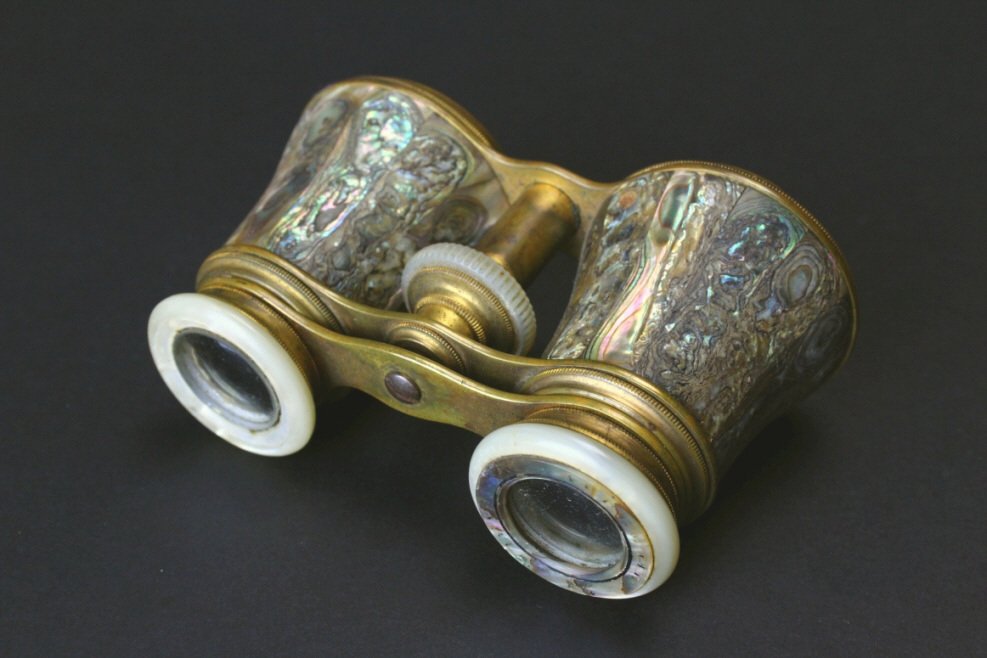 Brass and Abalone Opera Glasses, Audmair, Paris (1 of 6)