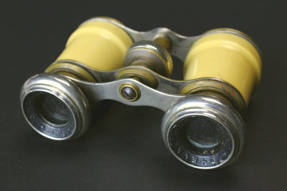 Brass and Celluloid Opera Glasses, Chevalier (1 of 5)
